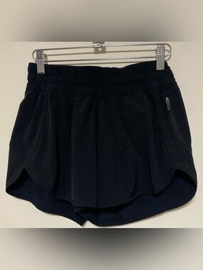 lululemon athletica Black Women's Athletic Shorts with Zip Pocket